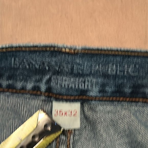 BANANA REPUBLIC 35x32 STRAIGHT LEGS men’s blue jeans - Picture 9 of 12